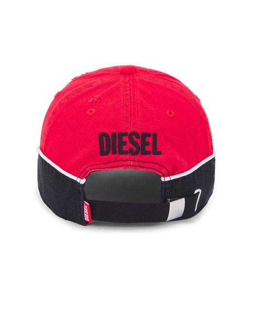 DIESEL Red Dale Hat for men