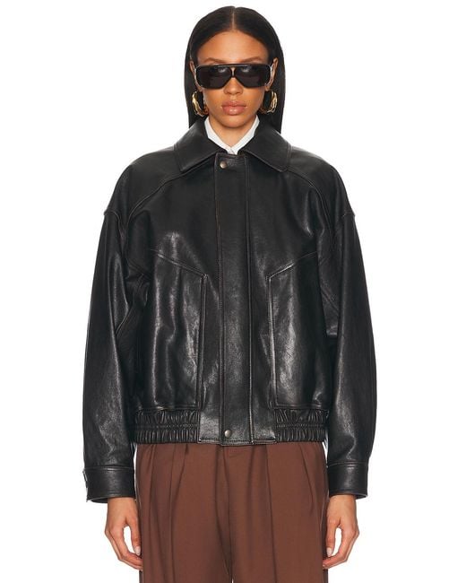 Saint Laurent Black Bomber Jacket