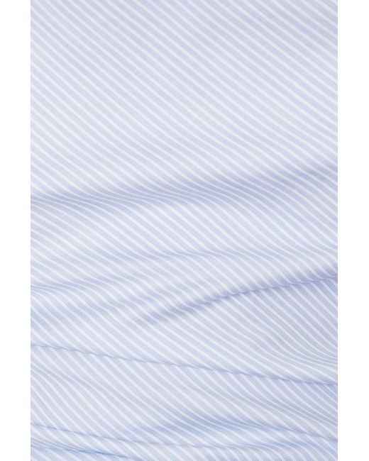 Monse Blue Bow Drape Shirting Top