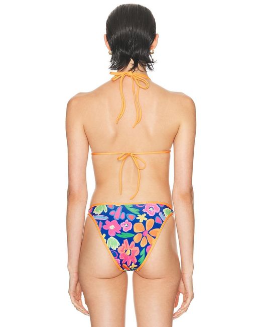 Heavy Manners Blue Double String Bikini Top