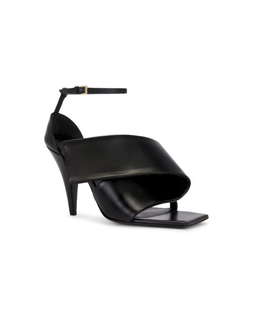 Givenchy Black Twisted Ribbon Sandal