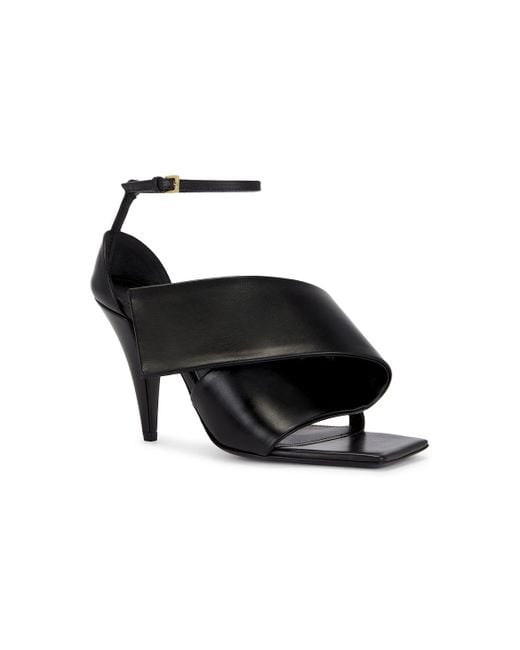 Givenchy Black Twisted Ribbon Sandal