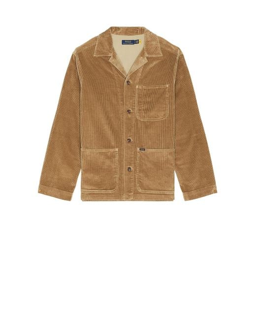 Polo Ralph Lauren Natural Wale Corduroy Barton Overshirt for men