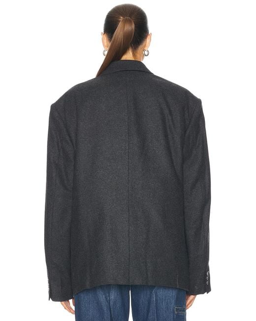 Helmut Lang Blue Oversized Blazer