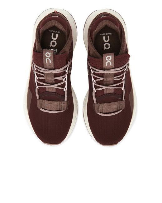 On Shoes Brown Cloudnova 2 Sneaker