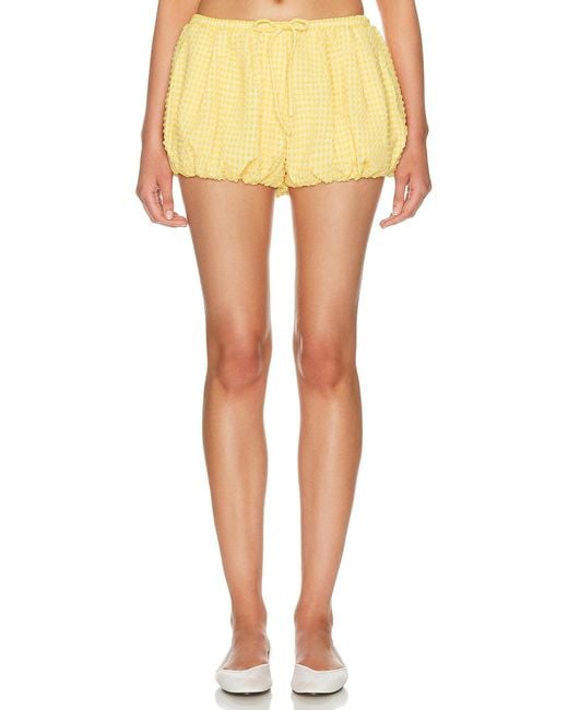 Jonathan Simkhai Yellow Addie Bubble Short
