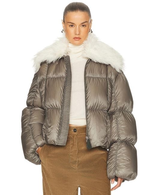 Jil Sander Brown Down Jacket