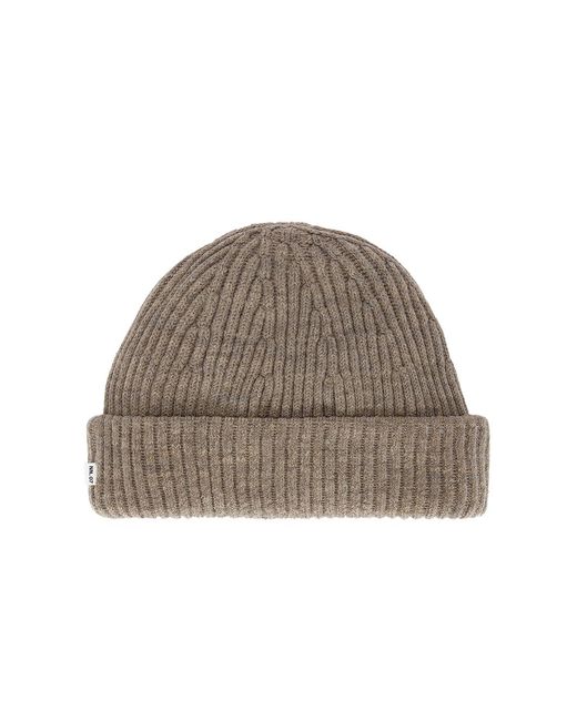 NN07 Brown Rib Beanie for men
