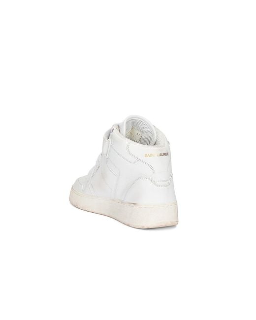 Saint Laurent White Jefferson Sneaker for men