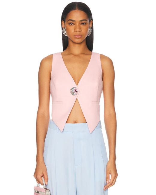 Area White Crystal Gemstone Cluster Gilet