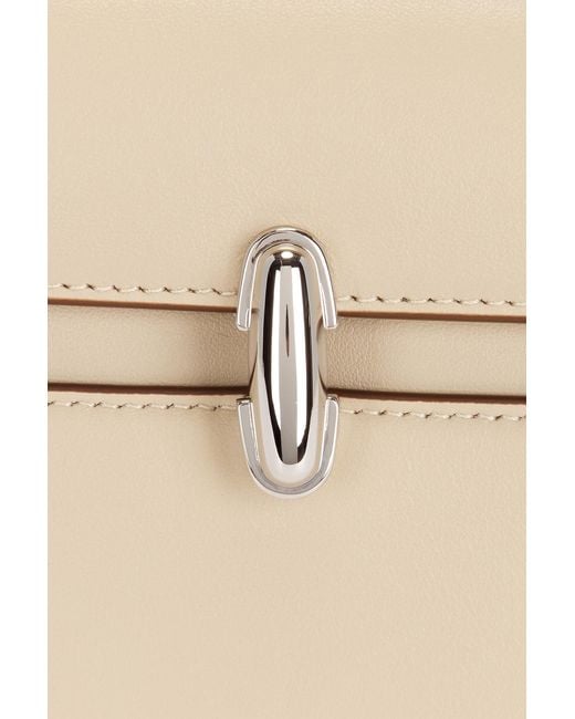 SAVETTE White Trapeze Pochette Bag
