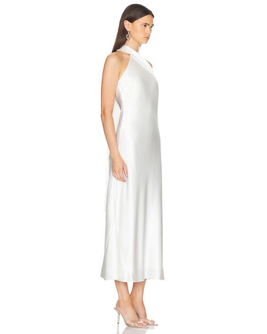Galvan White Cropped Pandora Dress