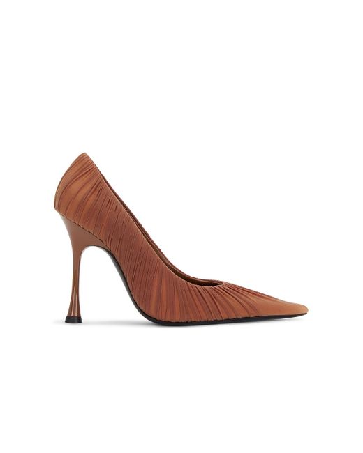 Saint Laurent Doville Pump in Brown | Lyst
