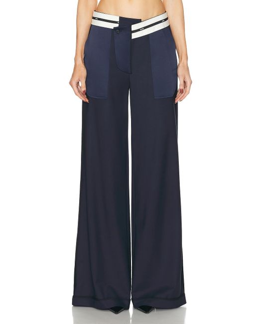 Monse Blue Inside Out Tailored Trouser