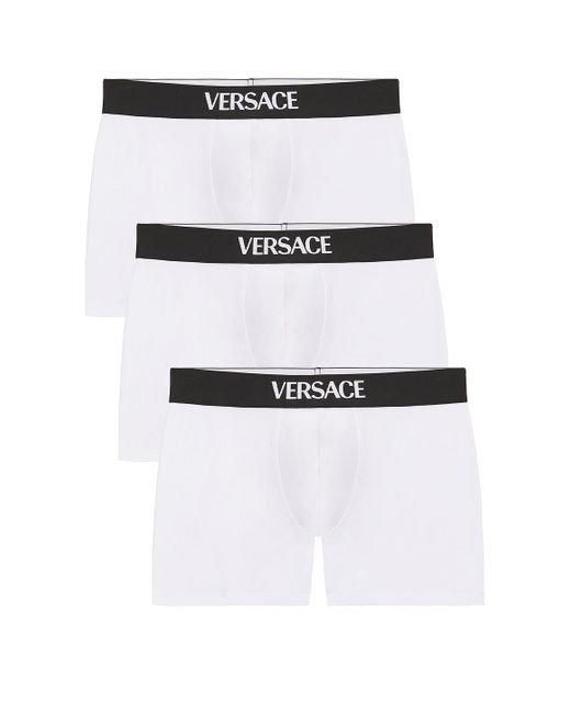 Versace White 3 Pack Trunk for men