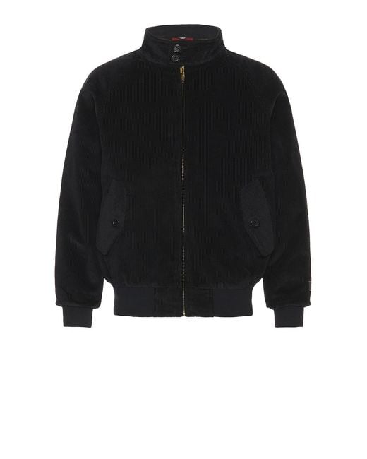 Schott Nyc Black Bomber Jacket for men