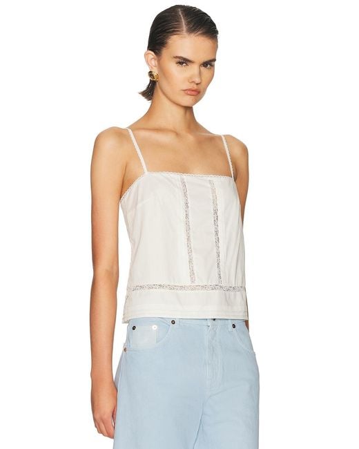Staud White Corinna Top