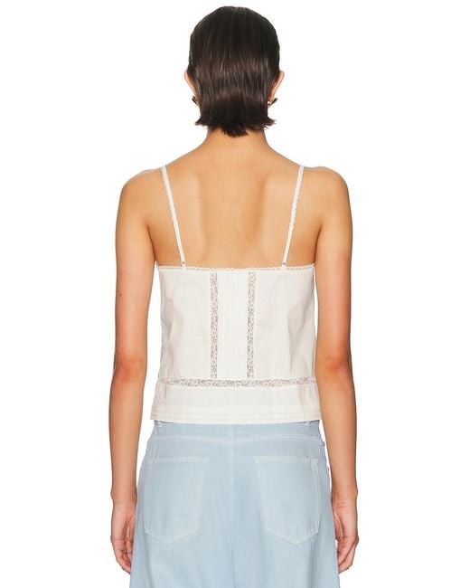 Staud White Corinna Top