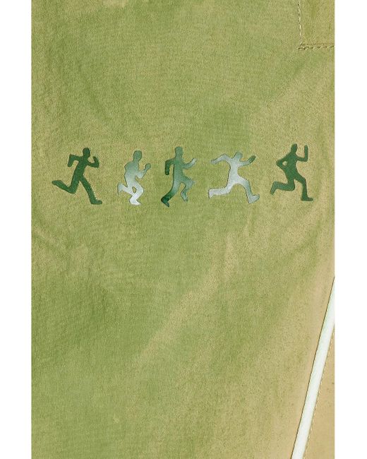 Kidsuper Green Gradient Nylon Tech Shorts for men