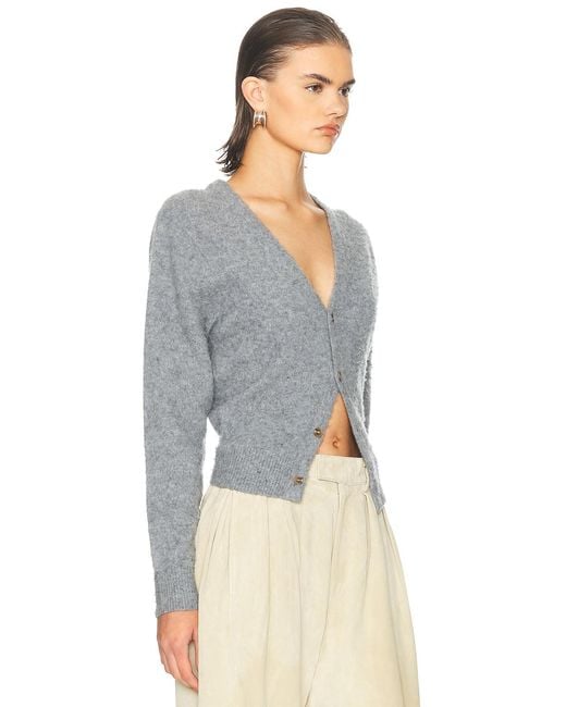 R13 Blue Split Hem Cardigan