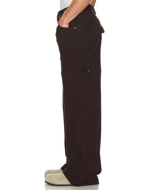 Isa Boulder Black Loop Patch Pants for men