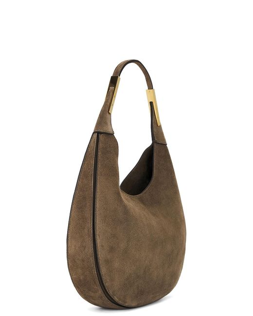SAVETTE Brown Small Florence Hobo Bag