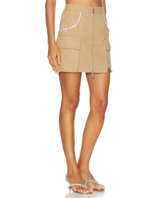 Area Natural Crystal Pocket Cargo Mini Skirt