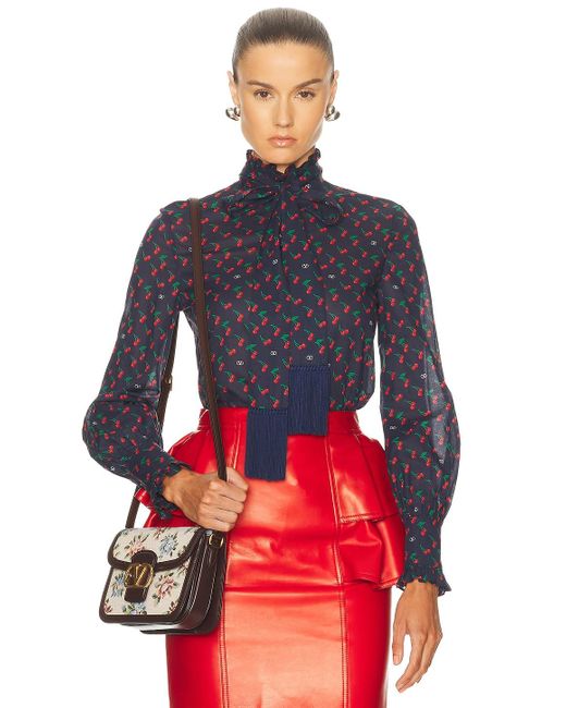 Valentino Red Cherryfic Shirt