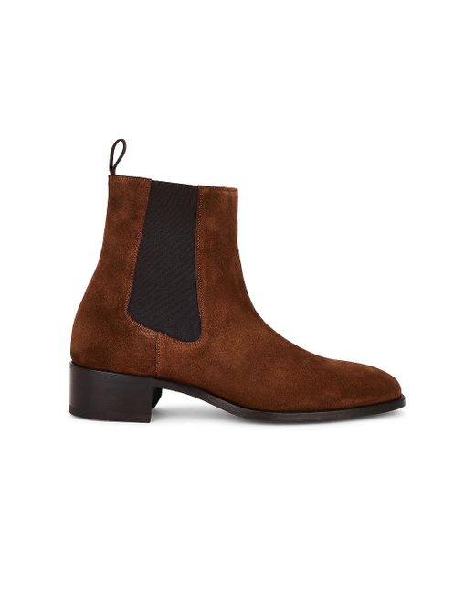 Tom Ford Brown Ankle Boot for men