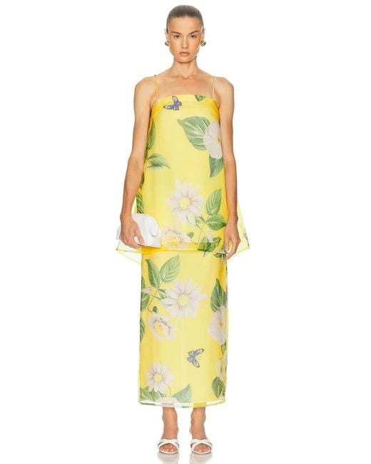 LEO LIN Yellow Sylvia Top