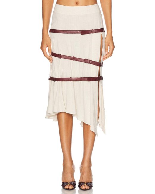 Mimchik Natural Triple Belt Skirt