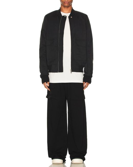 Rick Owens Black Creatch Cargo Drawstring Pants for men