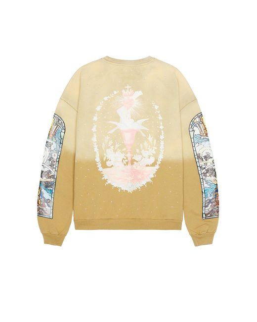 Who Decides War White Chalice Crewneck Sweater for men