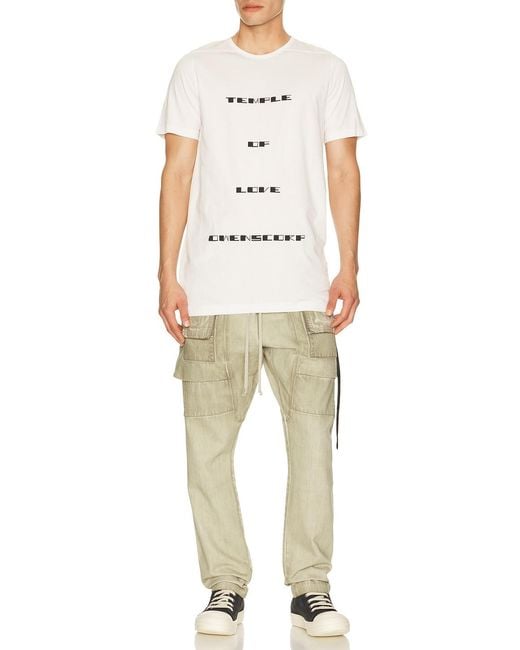 Rick Owens Natural Creatch Cargo Drawstring for men