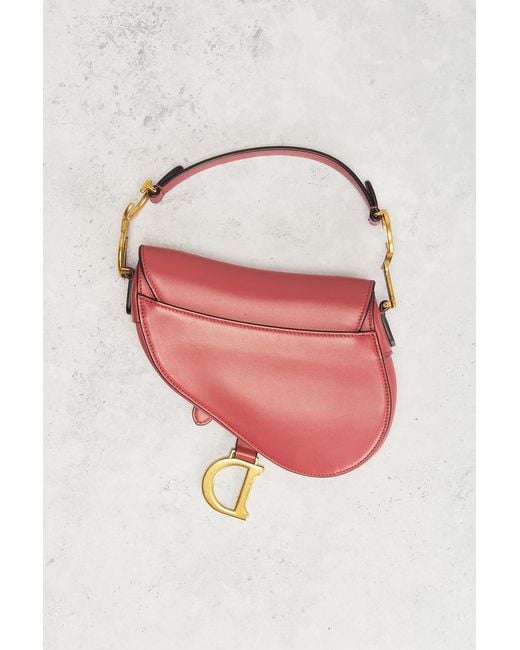 Dior Pink Mini Saddle Bag