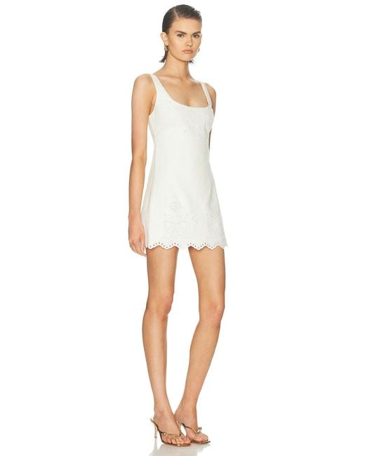 LoveShackFancy White Fable Dress