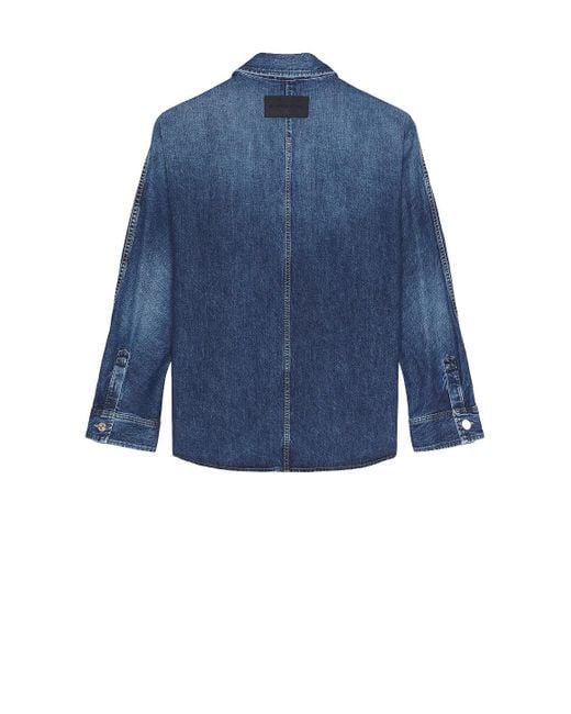Givenchy Blue Overshirt for men