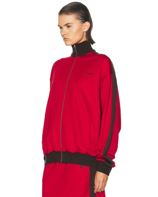 Coperni Red Oversized Track Jacket