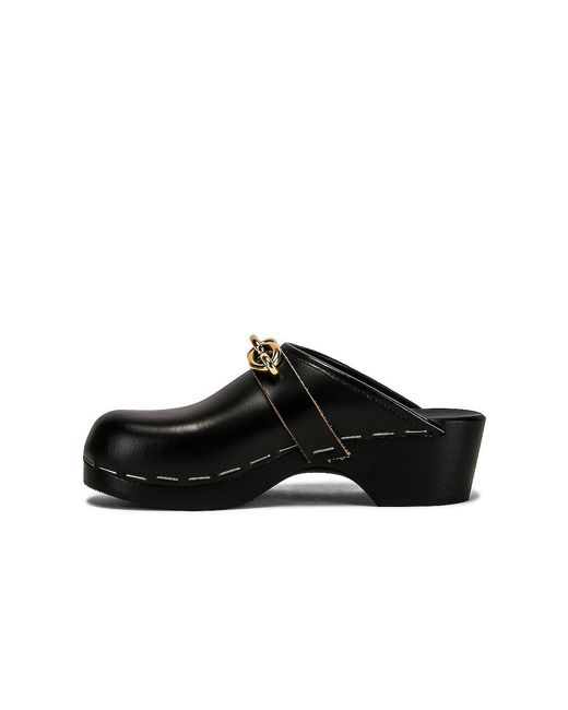 Saint Laurent Black Le Maillon Clogs