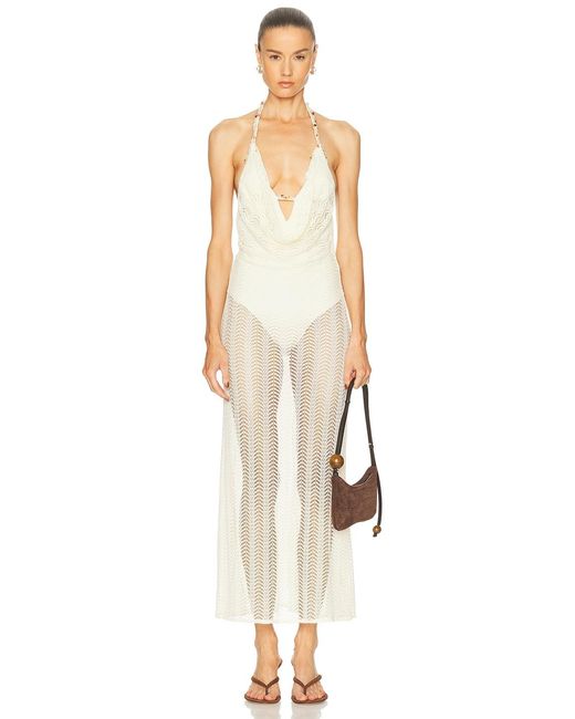 designer white beach dress Sea Level | Sunset Bandeau Dress White –