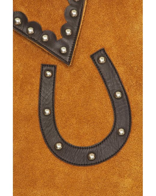 Bode Orange Suede Carson Jacket for men