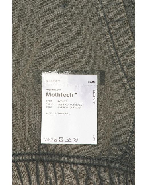 Satisfy Gray Mothtech Hoodie for men