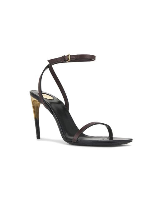 Saint Laurent Black Saba Sandal