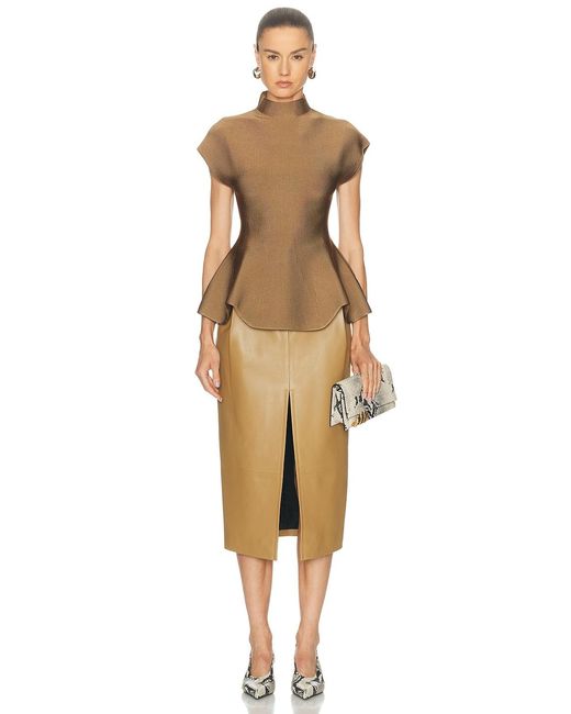 Khaite Brown Andra Top