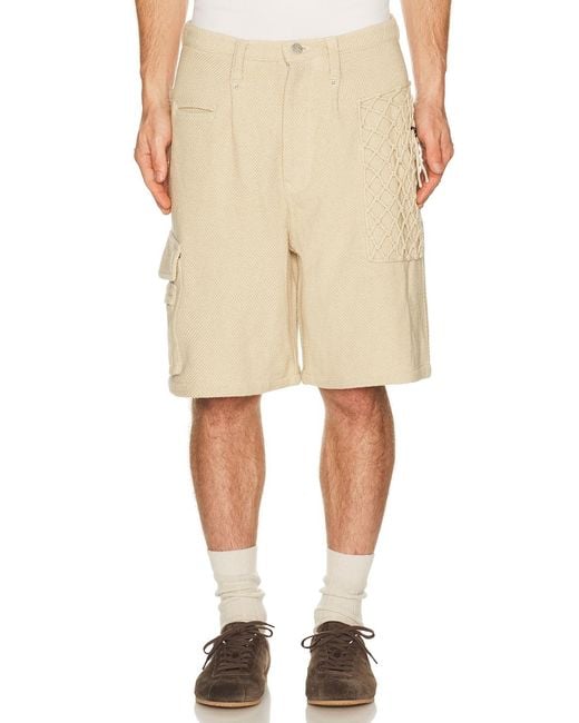 Isa Boulder Natural Gridmarch Short for men
