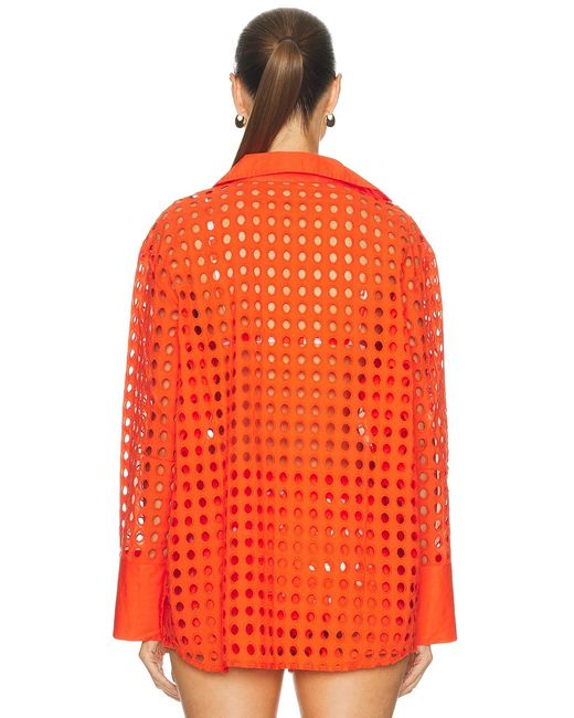 Solid & Striped Orange The Jaclyn Tunic Dress
