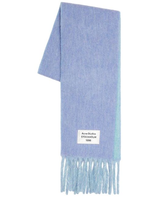 Acne Blue Volly Scarf