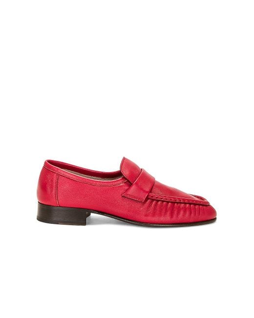 The Row Red Soft Loafer