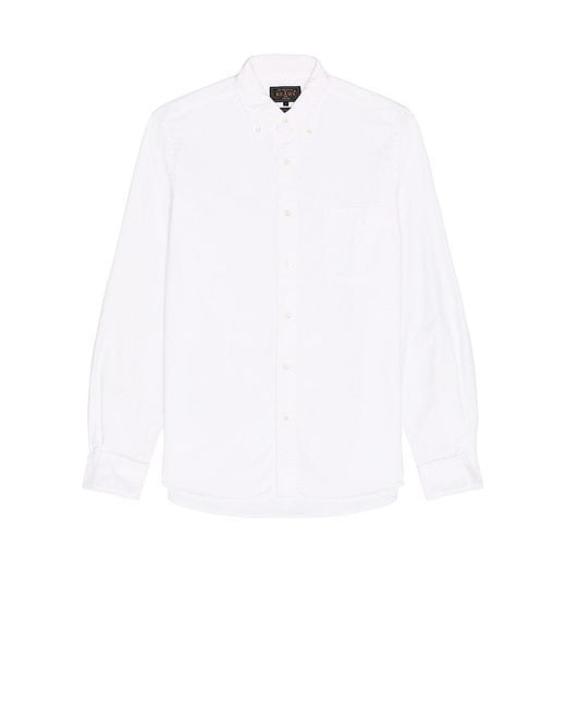 Beams Plus White B.d. Oxford Shirt for men