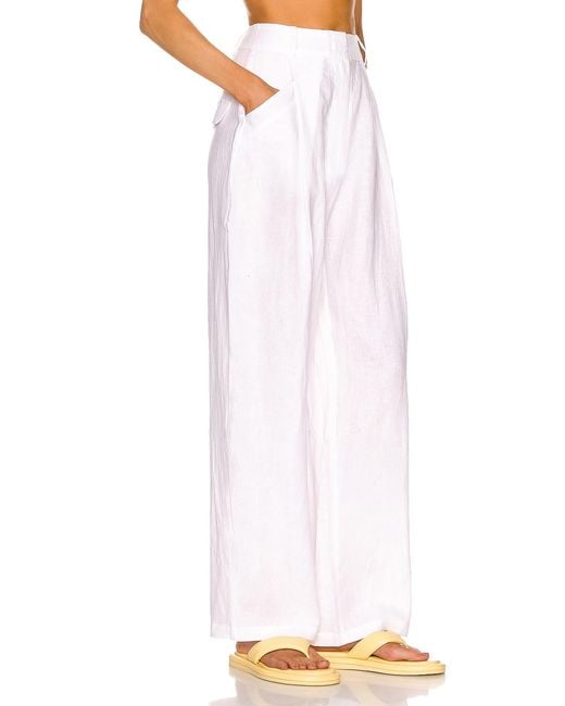 AEXAE White Linen Pant